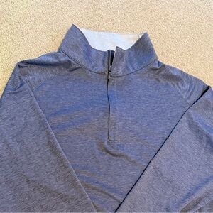 Peter Millar Stealth Blue Quarter-Zip Pullover